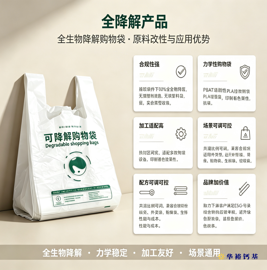 碳酸钙全降解购物袋