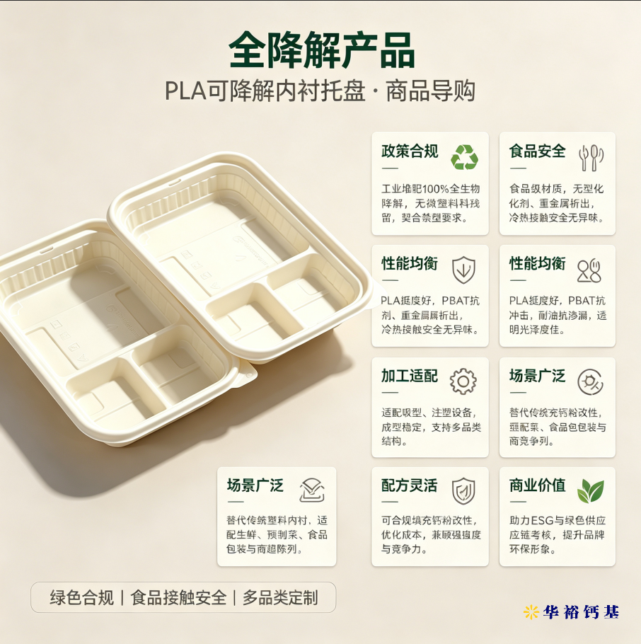 绿色环保一次性全降解内衬托盘餐盒